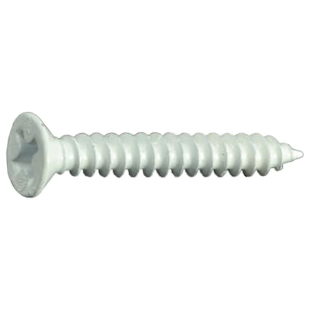 Midwest Fastener Sheet Metal Screw, #6 x 1 in, Painted Steel Flat Head Phillips Drive, 40 PK 36244